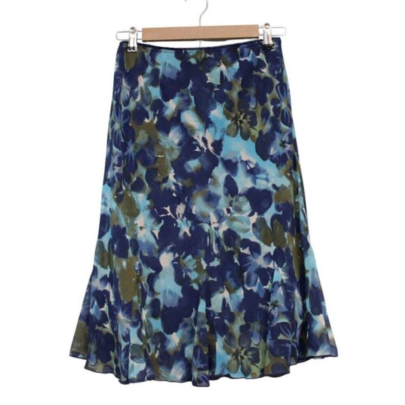 Dressbarn Dresses & Skirts - Dressbarn Skirt Size Medium Y2K Floral A-Line Flare Flowy Lightweight Grunge